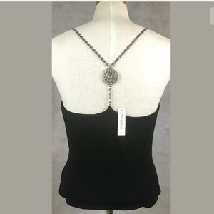 White House Black Market Jeweled Sleeveless Cami